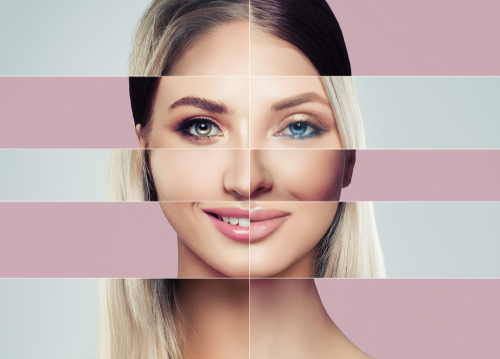 beautiful faces of young woman. Plastic surgery concept-img-blog